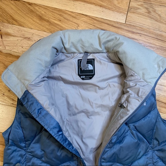 THE NORTH FACE 550 Goose Down Puffer Vest Blue - Picture 7 of 15